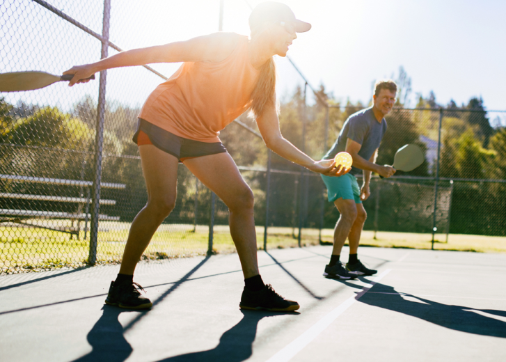 Pickleball couple